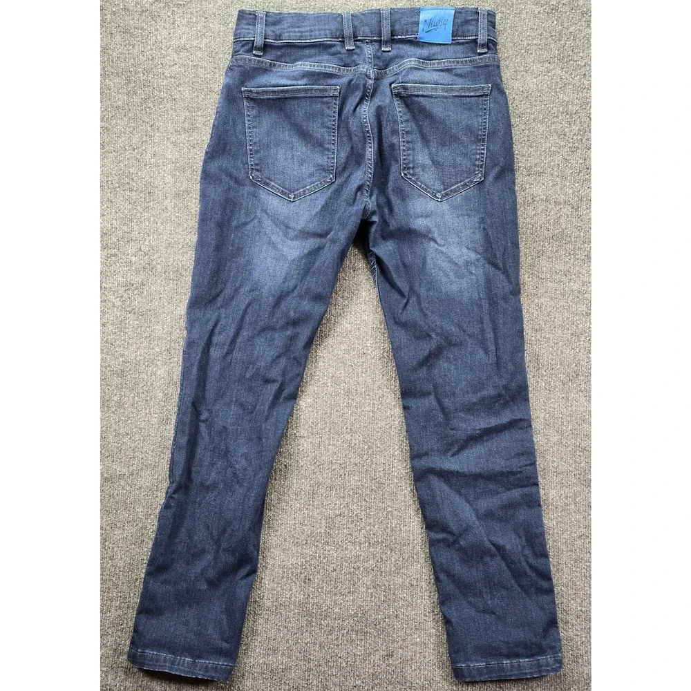 Mugsy Fultons Jeans Mens 32x30 (31x30) Blue Dark Wash Stretch Denim Slim Fit